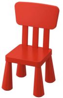 MAMMUT Childrens chair, in/outdoor/red (มัมมุต เก้าอี้เด็ก, ใน/นอกอาคาร/แดง)