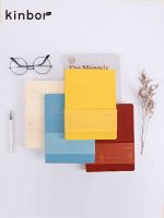 《   CYUCHEN KK 》 Kinbor Time Cheese A5 Notebook PU Portable Agenda 2022 Self-Filling Planner Notepad Schedule Journaling Book Office Stationery