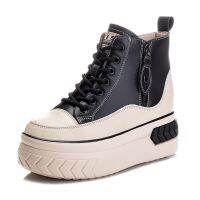 Womens Wedge Shoes Woman hot-selling thick-soled inner heightening fashion short boots womens high-top casual shoes