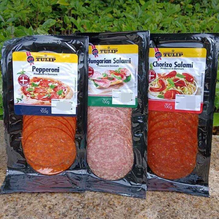 Tulip Pepperoni Chorizo Salami Danish Salami Pizza Sausage Lazada