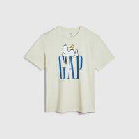 ?แฟชั่น [Snoopy Co-branded] เสื้อยืดแขนสั้น พิมพ์ลาย Gap สไตล์สปอร์ต แฟชั่นฤดูร้อน สําหรับผู้ชาย และผู้หญิง เสื้อยืดคุณภาพดี เสื้อยืด