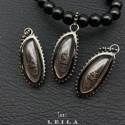 Leila Amulets เมล็ดข้าว อุดมโภคทรัพย์ แบบห่วงห้อย(พร้อมกำไลหินฟรีตามรูป)