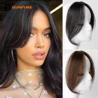 Synthesis Wig Middle-part Bangs Hair Extensions Clip In Forehead Seamless French Oblique Eight-character Ext