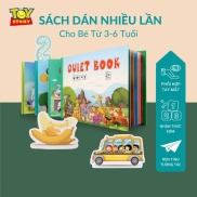 Học liệu Montessori sách bóc dán đồ chơi giáo dục tư duy QUIET BOOK nhiều