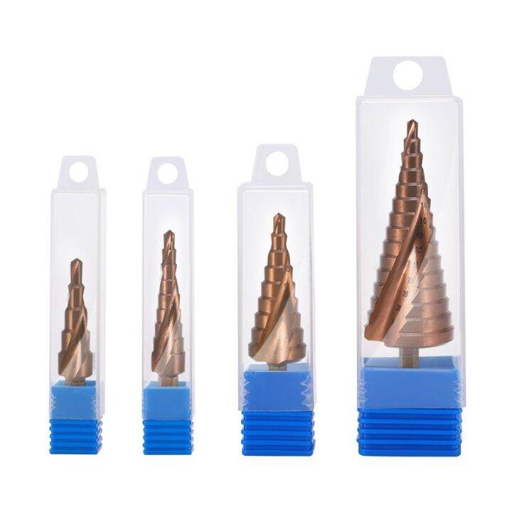 m35-cobalt-step-drill-bits-4-12-4-20-4-32mm-hss-drill-bit-spiral-groove-hex-shank-for-stainless-steel-spiral-groove-step-drill