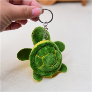 Youer Móc chìa khóa hình rùa hoạt hình nhỏ dễ thương bằng vải nhung lông