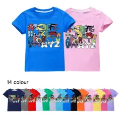 Alphabet Lore Children T-Shirts 100%Cotton Cartoon Tops y2k boys clothes  girl clothes one piece t shirt for kids boy 10 years - AliExpress