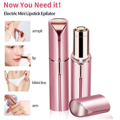 Professional Mini Body Facial Eyebrow Electric Hair Remover Lipstick Shape Painless Safety Neck Leg Trimmer Tool Body Epilator