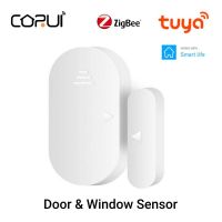 CORUI Tuya Zigbee Door Window Sensor Smart Life Door Magnetic Detector Home Security Alarms System Door Open/Close Sensor Household Security Systems H