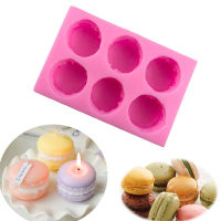 【YY】Macarone Candle Silicone Mold Scented Candles Soap Chocolate Dessert Mold for Baking And Candle Making Home Crafts Handmade Gift