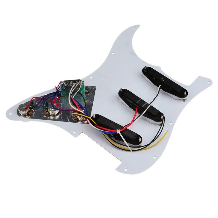 white-electric-guitar-accessories-circuit-board-3-single-coil-loaded-prewired-pickguard-sss-plain-for-strat-stratocaster-parts