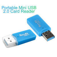 เครื่องอ่านการ์ดหน่วยความจำขนาดเล็ก USB 2.0 Micro SD TF Flash อะแดปเตอร์พลาสติกแบบพกพาที่มีคุณภาพสูงสำหรับแล็ปท็อปพีซี SH มือถือแปลง