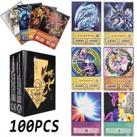 【In Stock】 uuzlaz 100Pcs Yu-Gi-Oh อะนิเมะสไตล์การ์ด Blue Eyes Dark Magician Exodia Obelisk Slifer Ra Yugioh DM คลาสสิกพร็อกซี่ DIY ของขวัญเด็ก