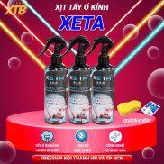 Chai xịt tẩy ố kính ô tô phủ nano XETA làm sạch an toàn cho kính xe