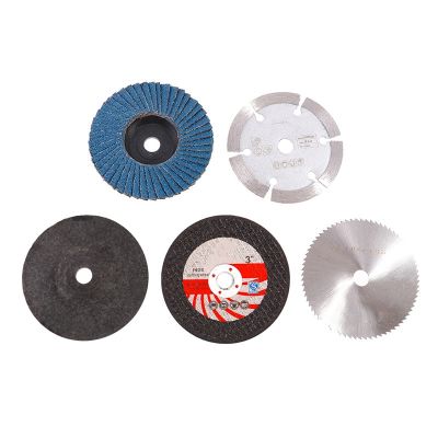 5Pcs 75mm Cutting Disc for 10mm Bore Angle Grinder Metal Circular Saw Blade Flat Flap Grinding Wheel Sanding Pads Tool