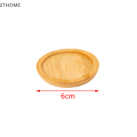 ZTHOME 1PC ไม้ไผ่ถาดบอนไซผู้ถือยืนต้นไม้รอบสำหรับหม้อน้ำสวนเครื่องมือ