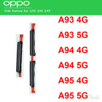 ปุ่มปรับระดับเสียงสำหรับ OPPO A93 A94 A95 4G 5G ขึ้นลดปริมาณเปิดปิดไฟปุ่มด้านข้างสายเคเบิลงอได้ชิ้นส่วนซ่อม