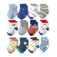 5Pairs/Lot Cartoonbaby Socks Childrens Baby Boys Non-skid Socks 1-3-year