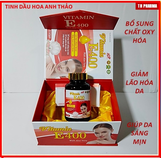 Viên uống đẹp da vitamin đỏ e400 tinh dầu hoa anh thảo giúp bổ sung chất - ảnh sản phẩm 1