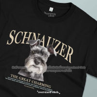 เสื้อยืดสกรีนลายน้องหมา Schnauzer ชเนาเซอร์ [Classic Cotton 100% by Oversized Club]