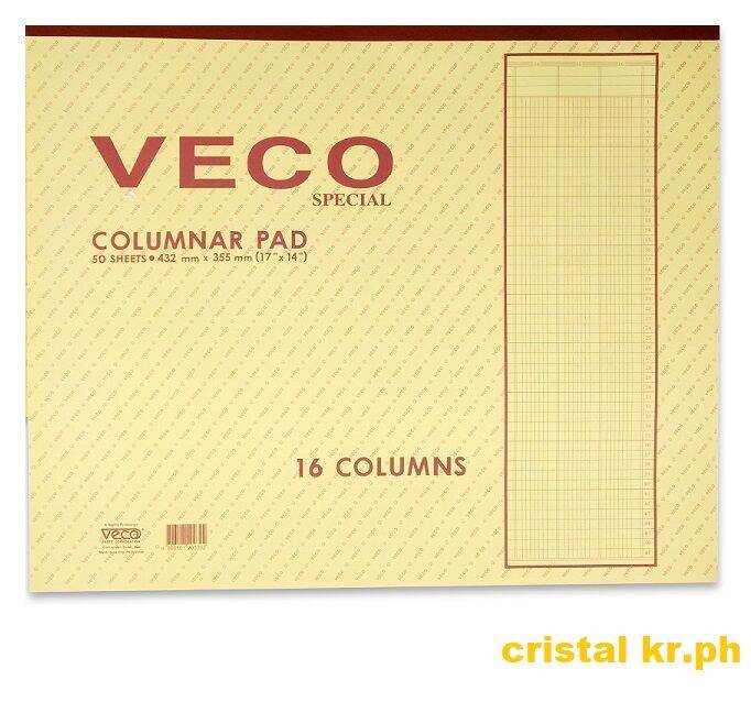 Columnar Pad (16 Columns) 14x17 50sheets Lazada PH