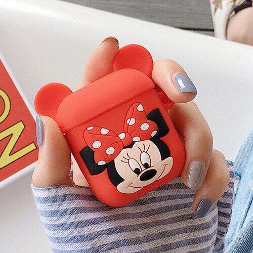 กระเป๋าซิลิโคนเคสกันกระแทกอากาศการ์ตูนหูฟัง3d-ไร้สาย2กรณีบลูทูธน่ารักแหวนกุญแจพอดอุปกรณ์หูฟัง