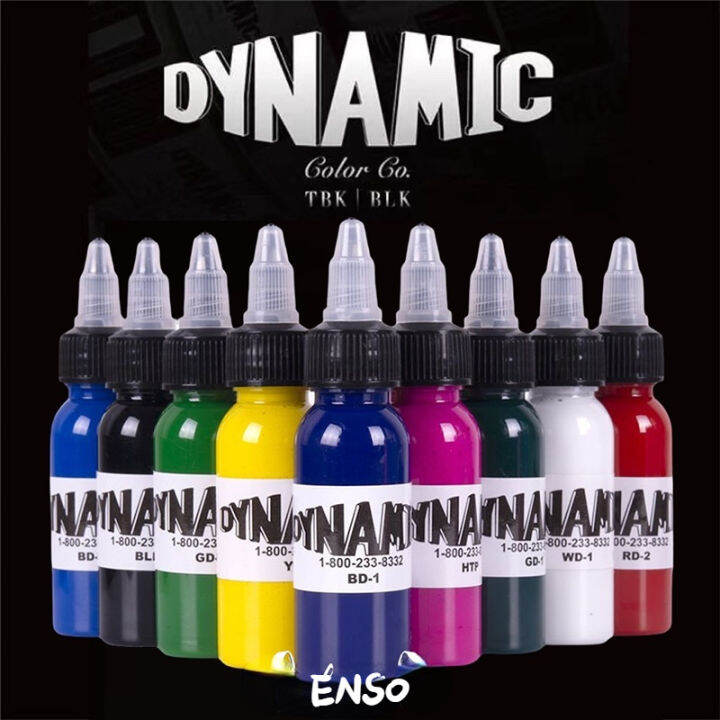 ASONE DYNAMIC 1oz 30ml 9 Colors Body Painting Tattoo Ink Permanent
