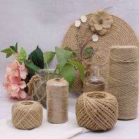 【YP】 50M hemp diy high quality handmade natural thick craft cake decoration label binding bag