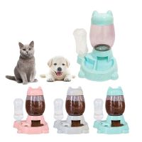 Automatic Cat Feeder Drinking Basin Water Dispenser 2 in 1 Pet Dog Gravity Feeding Bowl Puppy Kitten Food Container Waterer