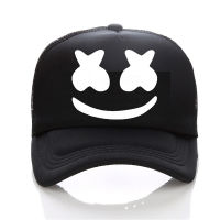 New Arrived marshmello face men baseball cap boy casual homme cap Black White Hat Snapback Hat Women Cap