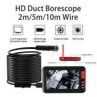 HD ท่อ Borescope 2เมตร/5เมตร/10เมตรลวดอุตสาหกรรม Endoscope 4.8 1080จุด8มิลลิเมตรเลนส์8ไฟ LED สำหรับรถเครื่องยนต์ซ่อมเครื่องปรับอากาศ