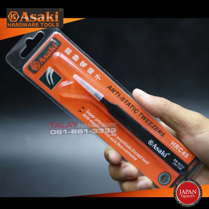 asaki-แหนบกันไฟสถิตย์-ak-9203-120-9-2