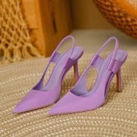 Summer Womens Shoes High Heels Sandals Elegant Luxury Trend Fashion Sexy Party Banquet Dress Pole Latin Dance Pink Yellow