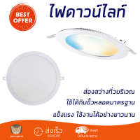 ใหม่ล่าสุด ไฟเพดาน ดาวน์ไลท์ LED RACER NANO-D TRIPLE COLOR 12 วัตต์ COOLWHITE DAYLIGHT WARMWHITE ส่องสว่างทั่วบริเวณ ใช้ได้กับขั้วหลอดมาตรฐาน Downlight