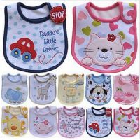 ▨♗ Baby Bibs Cute Cartoon Pattern Toddler Baby Waterproof Saliva Towel Cotton Fit 0-3 Years Old Infant Burp Cloths Feeding