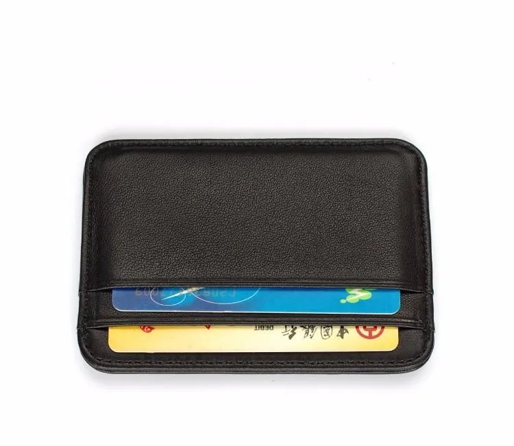 Super Slim Soft Wallet 100% Sheepskin Genuine Leather Mini Credit