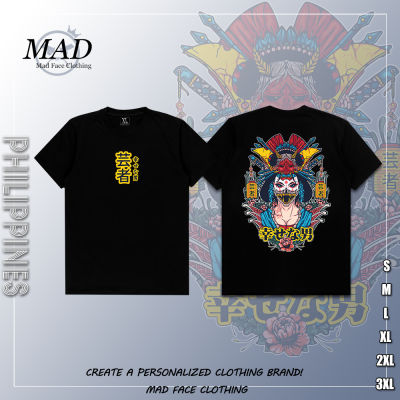 MADFACE เสื้อผ้าญี่ปุ่น art-Geisha Tee ของขวัญสำหรับ Unisex Heavyweight Top streetwear เสื้อยืด