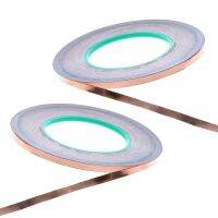 Pack of 2 Rolls Double Conductive EMI Shielding Copper Foil Tape- 1/4 Inch X 55 Yds (6.5mmX50m)