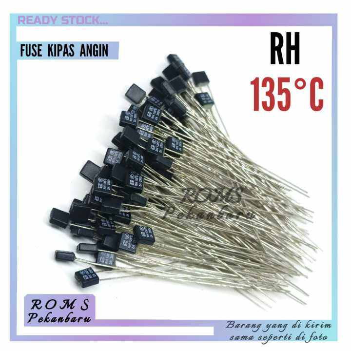 2PCS FUSE KIPAS ANGIN 135C 2A 250V-SEKRING KIPAS ANGIN -THERMALFUSE ...