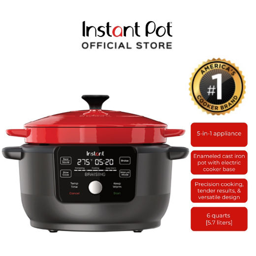 NEW Instant Pot - Precision 5-in-1 Electric Dutch Oven - Cast Iron