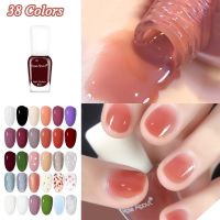 【CW】 Matte Nails No Baking Lamp Color for Glitter Decoration Semi Permanent Varnish 2022 New