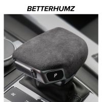 BETTERHUMZ Alcantara For Audi A4 A4L A6 A6L A7 Q5 SQ5 Q7 Q8 Interior Gear Shifter Cover Protector Trims Car Stickers Accessories