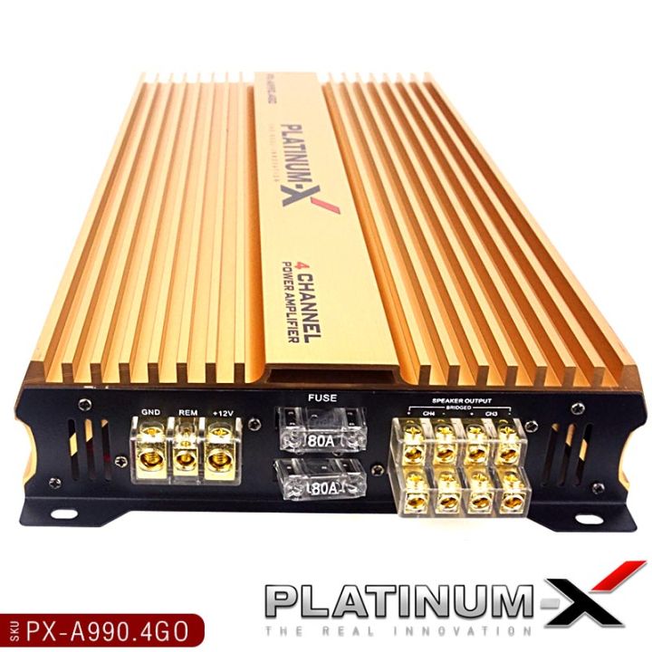 platinum-x-เพาเวอร์แอมป์-class-ab-4ch-แผงวงจรแน่น-ให้กำลังสูง-เสียงชัด-แอมป์รถยนต์-คลาสab-เพาเวอร์-แอมป์-เครื่องเสียงรถยนต์-ขายดี-px-a990-4go