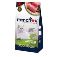 [โปรโมชั่นโหด] ส่งฟรี Monchou (มองชู)อาหารแมวโต 2.7กก.รสทูน่าและไก่ อาหารสุนัข royalcanin