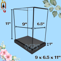 ตู้ครอบพระคิ้วดำ ของแต่งบ้าน ตู้โชว์ Display Showcases ตู้ครอบกระจก ฐานไม้โมเดริน์