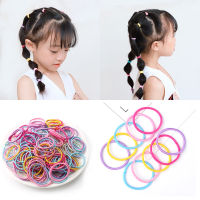 100pcslot 3CM Hair Accessories Girls Rubber bands Scrunchy Elastic Hair Bands kids baby Headband decorations ties Gum for hair