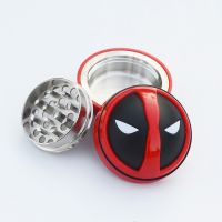 New Deadpool Style Metal&amp;Plastic Tobacco 3 Layers Pepper Mill Hand Crush Smoking Accessories Pipe Fittings Accessories