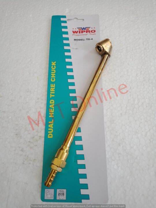Air Chuck With Hose Naple 9mm x Panjang 215mm Brass Colour WIPRO