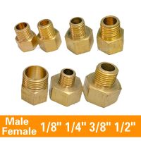 1/8 1/4 3/8 1/2 Male to Female Thread Brass Pipe Connectors Brass Coupler Adapter