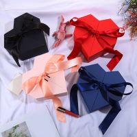 Boxes With Packaging Ribbon Valentines Wedding Anniversary Bow Heart Shaped Box